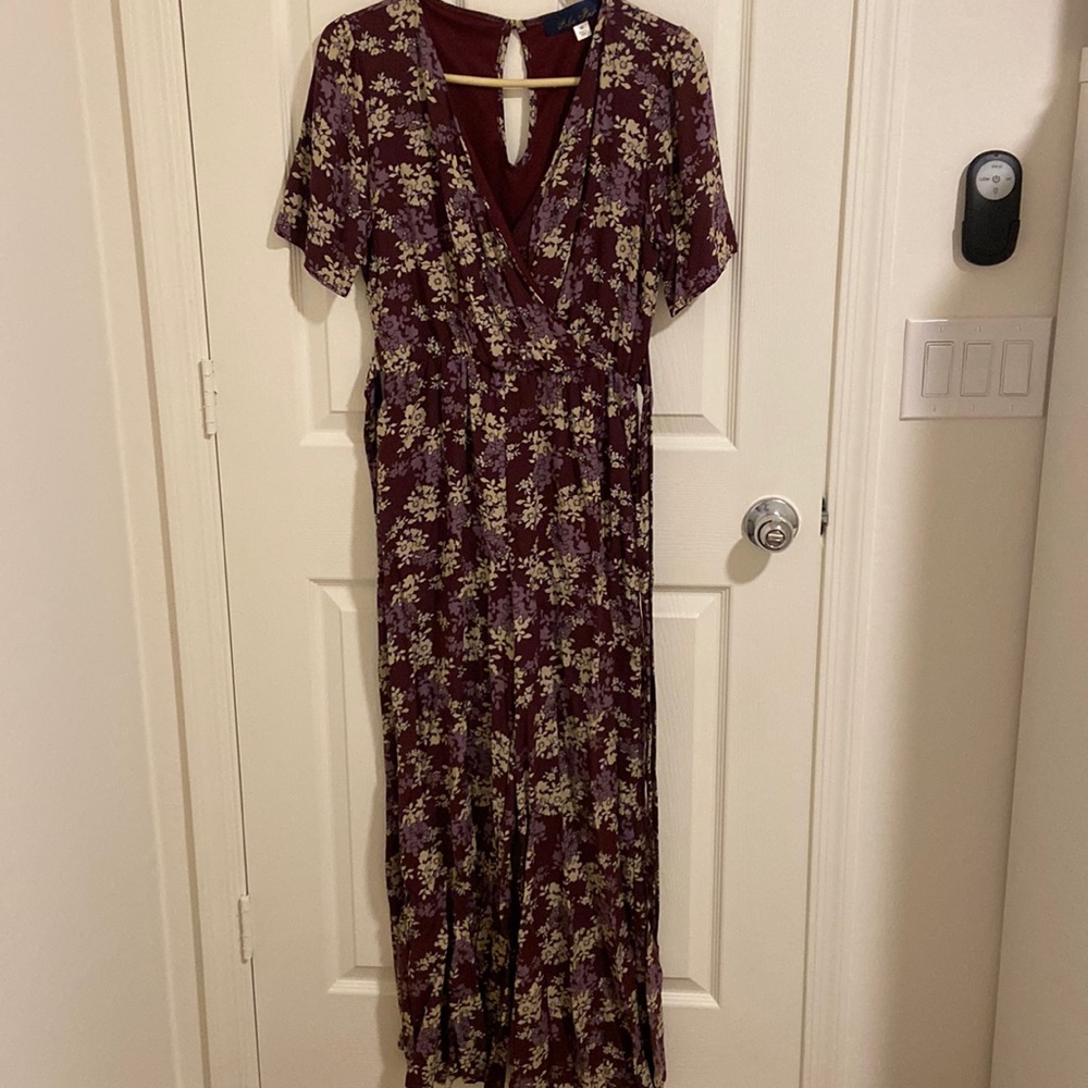 Floral Purple Jumpsuit